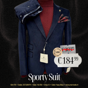 Daviente 2-Delig Marineblauw Pak