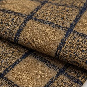 Pochet geruit goud/blauw - Afbeelding 3